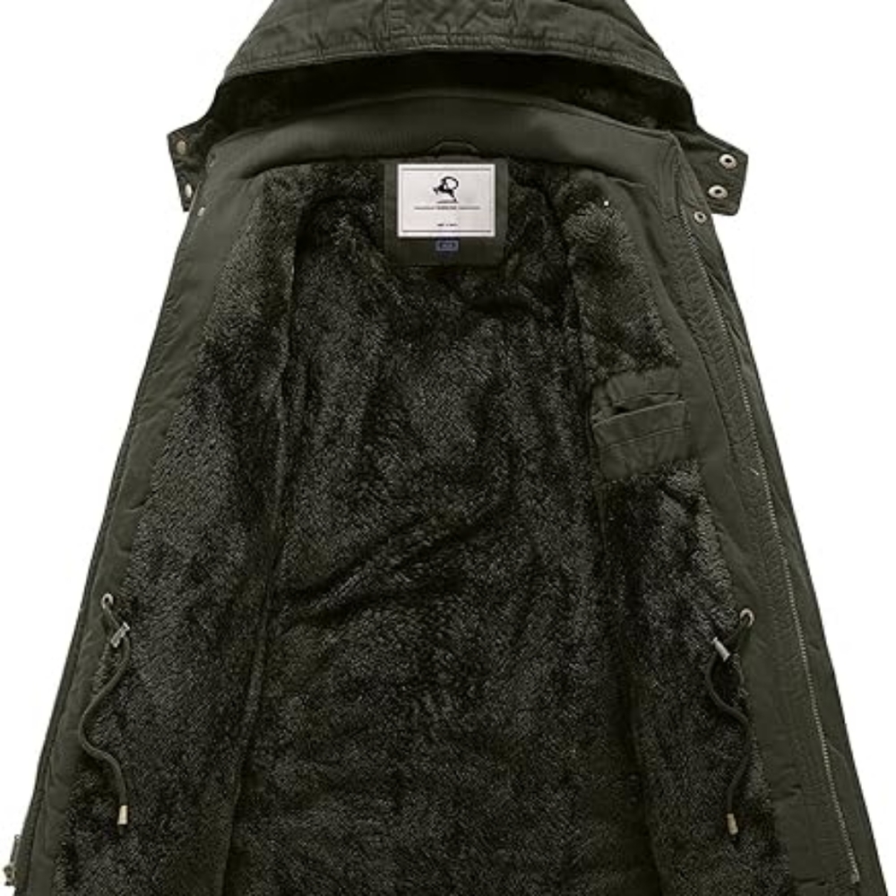 GREEN Men's Winter Coat Warm Thicken Parka Jacket